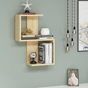 Ραφιέρα τοίχου Octa Megapap χρώμα sapphire oak 45x16,4x60εκ.