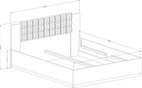 Κρεβάτι Sigon-Kafe-160 x 200