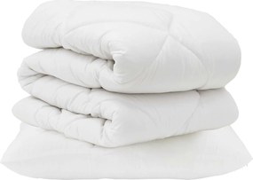 vidaXL Σετ Παπλωμάτων με μαξιλάρι 2 pcs Λευκό Μικροΐνες