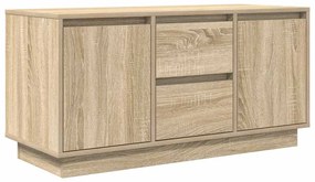 Έπιπλο Τηλεόρασης με LED Sonoma Δρυς 100x41x50 εκ. - Καφέ