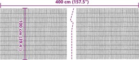 vidaXL Καλαμωτή 400 x 100 εκ. Μπαμπού