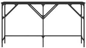 vidaXL Τραπέζι Κονσόλα Μαύρο 140 x 29 x 75 εκ. από Επεξεργασμένο Ξύλο