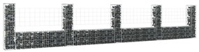 Συρματοκιβώτια Στύλοι σε U Σχήμα 5 τεμ. 500x20x100 εκ Σιδερένια