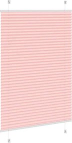 vidaXL Πλισέ περσίδα ροζ 90x150 cm Πλάτος υφάσματος 89,4 cm