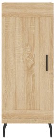 vidaXL Μπουφές Sonoma δρυς 34,5 x 34 x 180 εκ. από Επεξεργασμένο Ξύλο