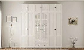 Εξαφυλλη Ντουλαπα Λευκο Ματ RB 48x90x187