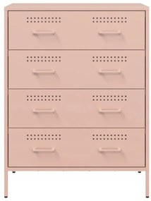 vidaXL Ντουλάπι Ροζ 68x39x89 εκ. από Ατσάλι