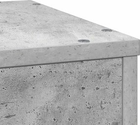 vidaXL Βάσεις Φυτών Γκρι Σκυρ. 33x33x100 εκ. Επεξεργασμένο Ξύλο