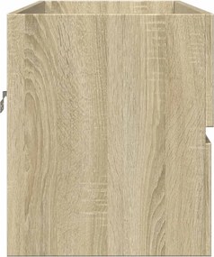 vidaXL Ντουλάπι Νιπτήρα Sonoma Δρυς 90 x 38,5 x 45 εκ. από Επεξ. Ξύλο