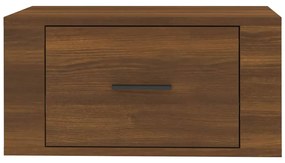 vidaXL Κομοδίνα Επιτοίχια 2 τεμ. Καφέ Δρυς 50x36x25 εκ.