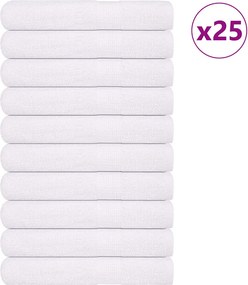 vidaXL Πετσέτες FROGN 25 τεμ. Λευκό 100x200 εκ. 360 γρ./μ²