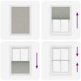 Πλισέ περσίδα ανοιχτό γκρι 85x150 cm Πλάτος υφάσματος 84,4 cm 4015344
