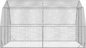 vidaXL Chicken Run 2,5x4x2,25 m Γαλβανισμένος χάλυβας