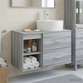 vidaXL Σετ Επίπλων Μπάνιου 2 pcs Γκρι Sonoma Επεξεργασμένο Ξύλο