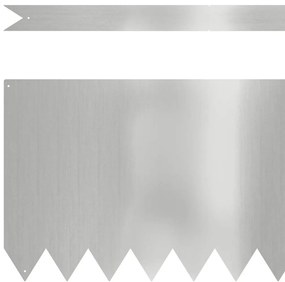 vidaXL Περίγραμμα γκαζόν 30 pcs Ασημί 100 x 0.05 x 20 εκ