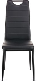 Καρέκλα Tonia PU μαύρο-πόδι μαύρο 52x43x96