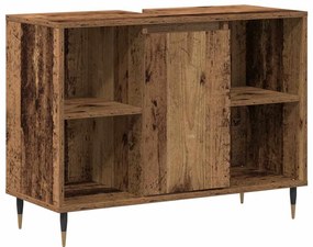 vidaXL Ντουλάπι Μπάνιου Παλαιό ξύλο 80 x 33 x 60 εκ Επεξεργασμένο ξύλο
