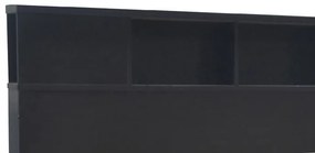 Κρεβάτι διπλό OLYMPUS pakoworld σε χρώμα wenge 140x200εκ