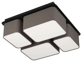 Φωτιστικό Οροφής-Πλαφονιέρα Mordazo 900524 51x51x17,5cm 4xE27 28W Black-White Eglo