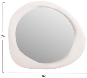 ΚΑΘΡΕΠΤΗΣ ΤΟΙΧΟΥ ΟΒΑΛ ΣΕΙΡΑ SANTORINI HM4511 MDF ΣΕ ΥΠΟΛΕΥΚΟ 82x3,5x74Υεκ