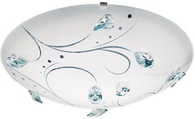 Φωτιστικό Οροφής Led Sorrenta 1 95689  White Eglo Metal, Glass