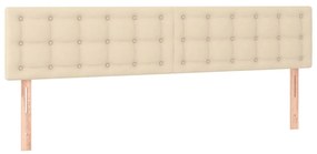 Κρεβάτι Boxspring με Στρώμα Κρεμ 120x190 εκ. Υφασμάτινο 3269963