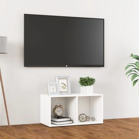 vidaXL Έπιπλο Τηλεόρασης Λευκό 72 x 35 x 36,5 εκ. από Επεξ. Ξύλο
