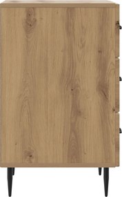 vidaXL Κομοδίνο Artisan Δρυς 43 x 41 x 66,5 εκ. Επεξεργασμένο Ξύλο