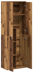 vidaXL Υψηλή Ντουλάπα Παλιό Ξύλο 60x35x180 cm Κατασκευασμένο Ξύλο
