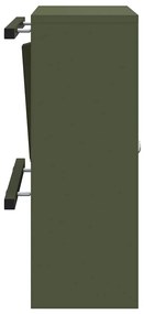 vidaXL γραμματοκιβώτιο Λαδί 30 x 23 x 55 εκ. Ατσάλι
