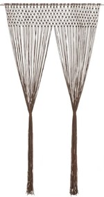 vidaXL Κουρτίνα Μακραμέ Taupe 140 x 240 εκ. Βαμβακερή