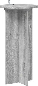 vidaXL Βάση φυτών 2 τεμ. Γκρι Sonoma 29,5 x 29,5 x 60 εκ.