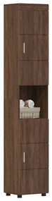 vidaXL Ντουλάπι Μπάνιου με πόρτα TULUM Καφέ δρυς 37 x 31.5 x 203 εκ