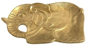 Διακοσμητικός Δίσκος Ελέφαντας 33cm Gold ROD103K3 Espiel Ceramic