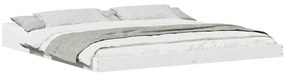 vidaXL Σκελετός Κρεβατιού Λευκό 180 x 200 cm Μασίφ ξύλο πεύκου