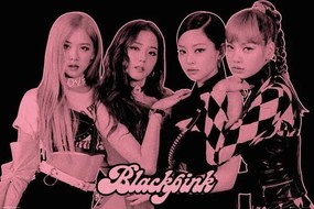 Αφίσα BlackPink - Group Pink, (91.5 x 61 cm)