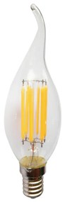 LED FILAMENT E14 CANDLE TIP DIM 4W 2700K 230V AC 400LM RA80 ACA DECO4WWTIPDIM