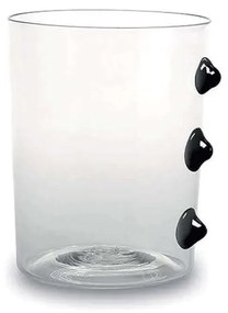 Ποτήρι Νερού Petoni PT00102 370ml Black-Clear Zafferano Glass