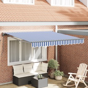 vidaXL Σκηνίτσα Αναδιπλούμενη Μπλε και άσπρο 350x250 εκ ύφασμα