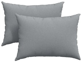 vidaXL Μαξιλάρι Καναπέ 2 pcs Ανοιχτό γκρι 70 x 50 cm ύφασμα