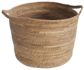 Καλάθι Από Φύλλο Μπανανιάς 00.06.61392 Φ41x26-29cm Ψάθινο Natural Mat