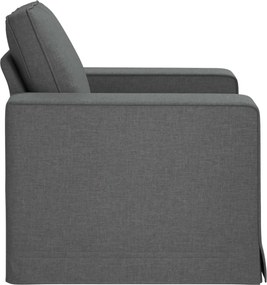 VidaXL Καναπές Σκούρο Γκρι 103 x 80 x 82 εκ ύφασμα
