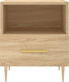 vidaXL Κομοδίνα 2 τεμ. Sonoma Δρυς 40 x 35 x 47,5 εκ. Επεξεργ. Ξύλο