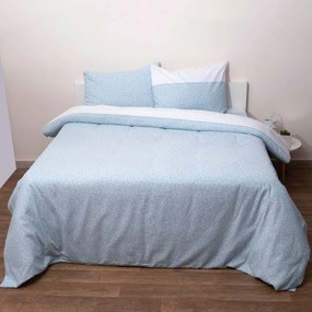 Φανελένια Σεντόνια Υπέρδιπλα (Σετ) Viopros Flannels 2557 Γαλάζιο ΧΩΡΙΣ ΛΑΣΤΙΧΟ 230x275