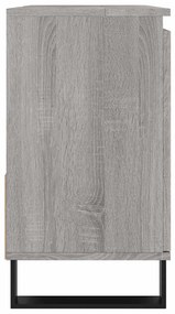 vidaXL Ντουλάπι Μπάνιου Γκρι Sonoma 65x33x60 εκ. Επεξεργασμένο Ξύλο