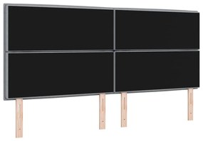 vidaXL Κεφαλάρι με κεφαλάρι Ανοιχτό γκρι 200 cm ύφασμα