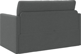 vidaXL Κρεβάτι καναπές 110cm Σκούρο Γκρι ύφασμα