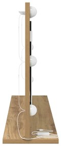vidaXL Καθρέφτης τουαλέτας με καθρέφτη Artisan Oak 80 x 45 x 18 εκ.