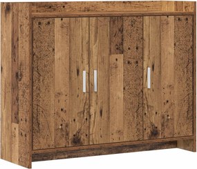 vidaXL Πλαϊνό γραφείο Παλαιωμένο ξύλο 98,5 x 33 x 80 εκ