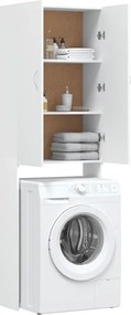 vidaXL Ντουλάπι Πλυντηρίου Λευκό 64 x 25,5 x 190 εκ.